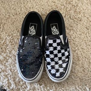 Sequin flip vans
